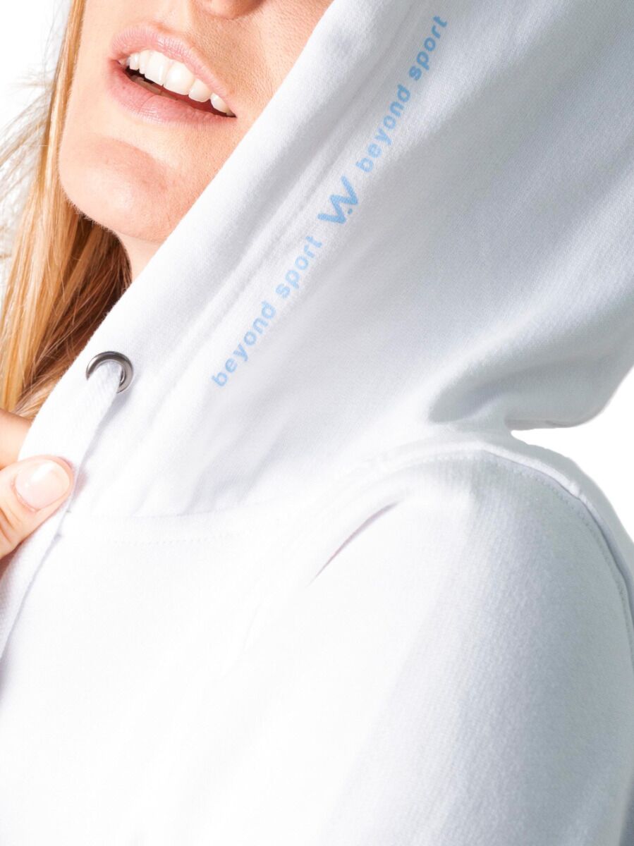 Slim fit zip hoodie women's top