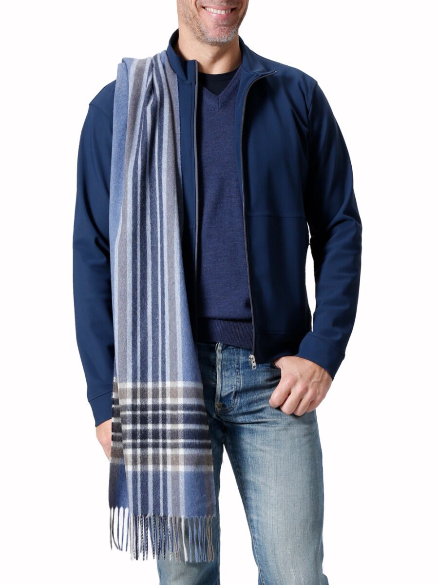 Sciarpa Cashmere azzurra