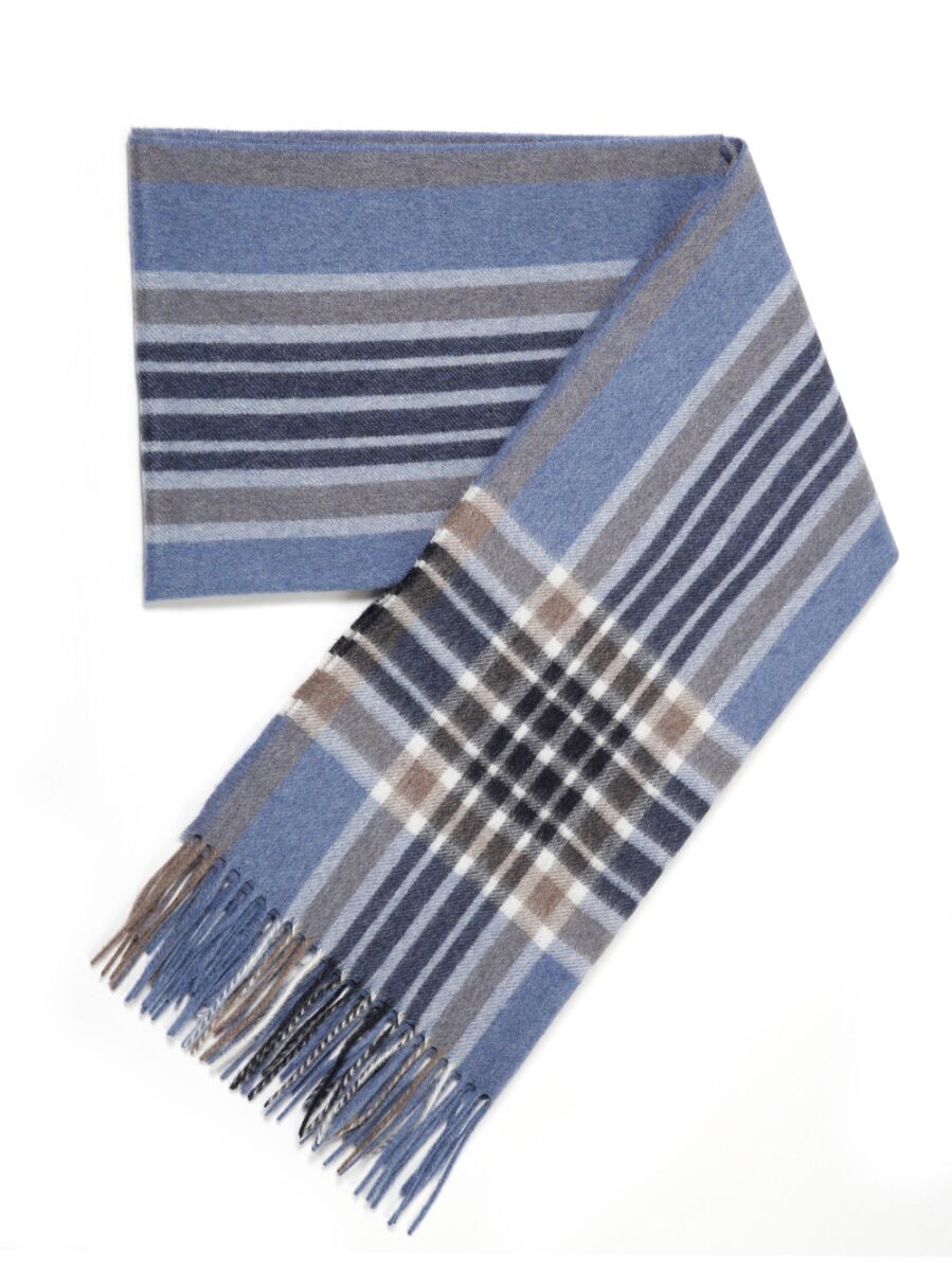Burberry light blue cashmere scarf discount