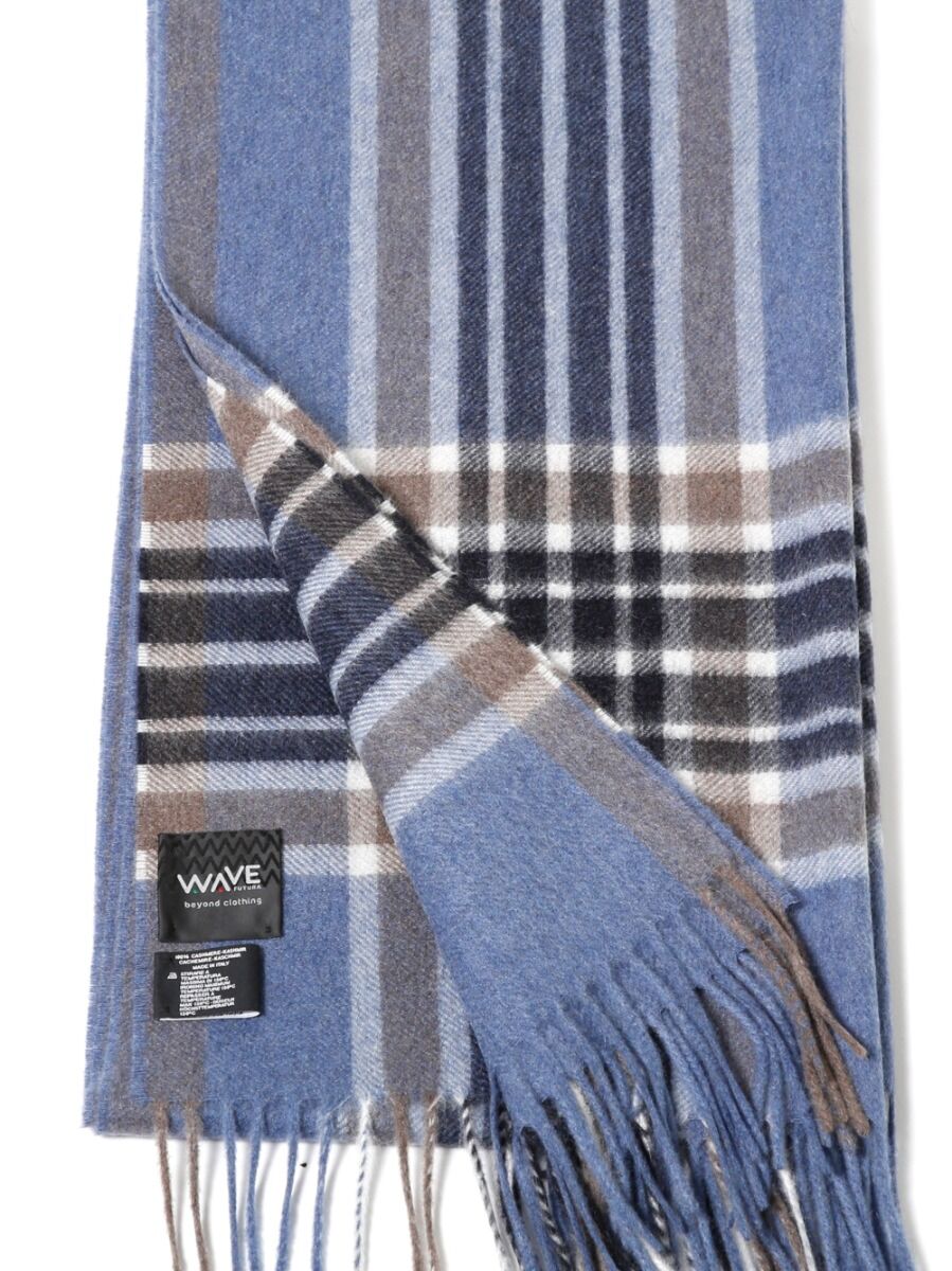 Sciarpa Cashmere azzurra