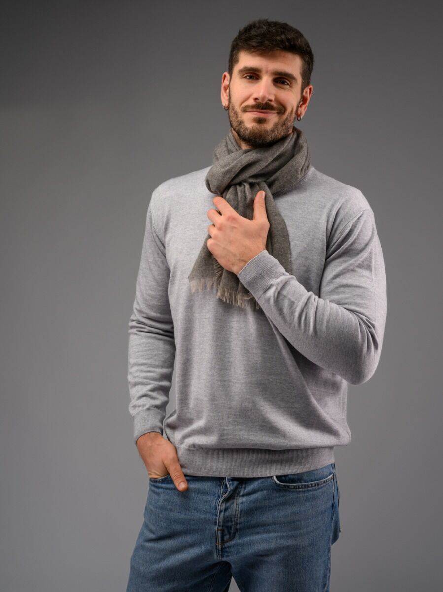 Cashmere Melange Grey Scarf
