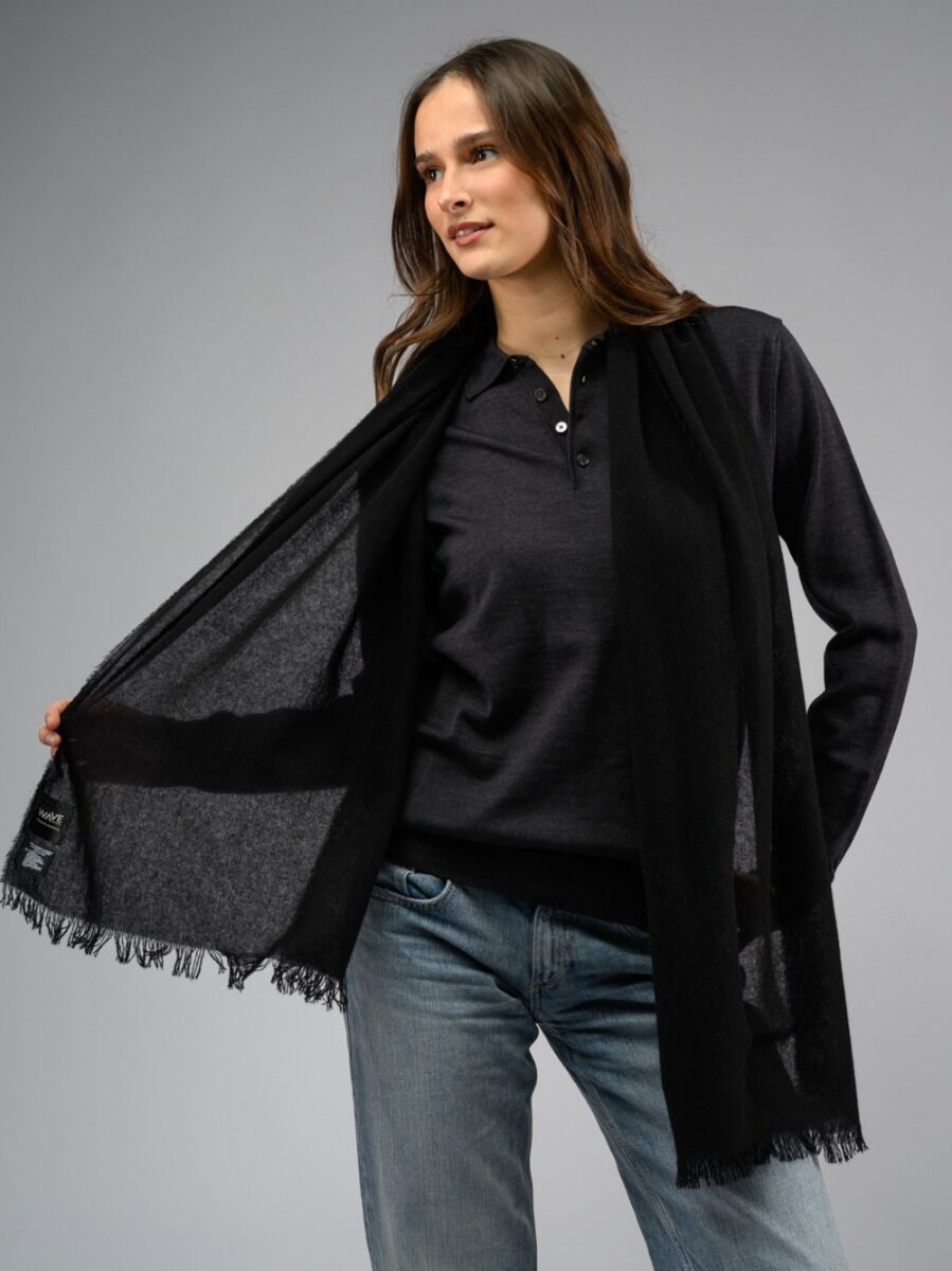 Cashmere Black Scarf