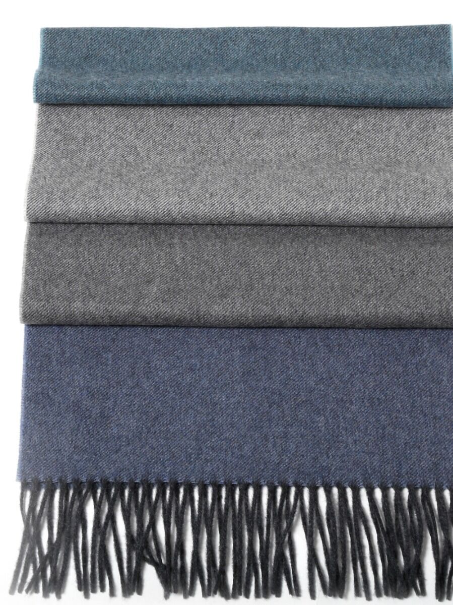 Sciarpa Cashmere Grigio Azzurra