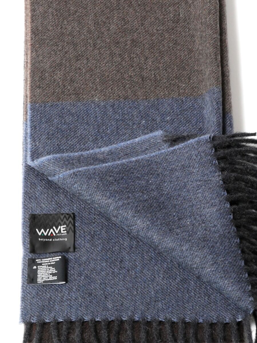 Sciarpa Cashmere Tortora Azzurra