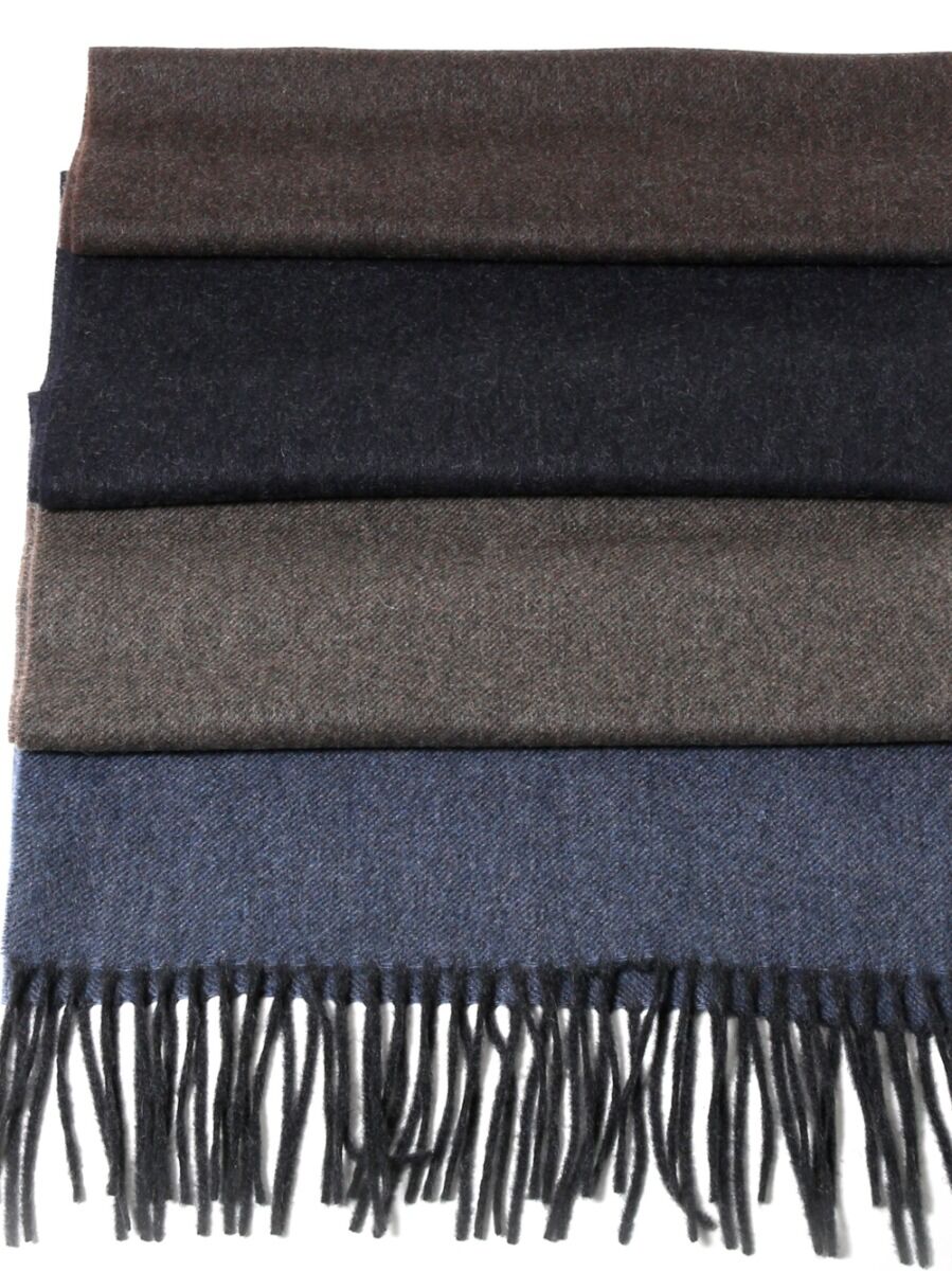 Sciarpa Cashmere Tortora Azzurra