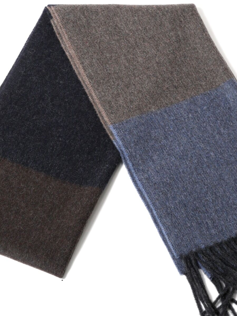 Sciarpa Cashmere Tortora Azzurra