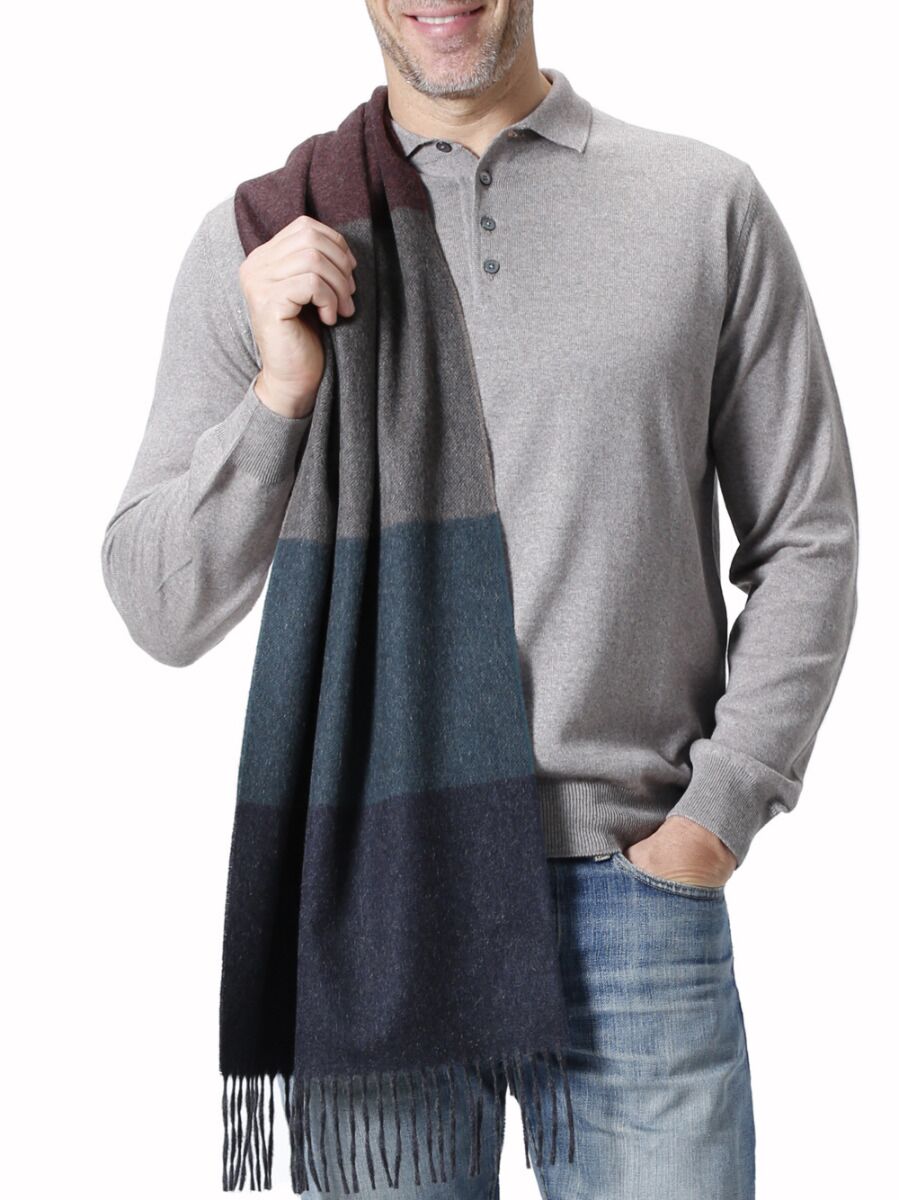 Sciarpa Cashmere Tortora Verde