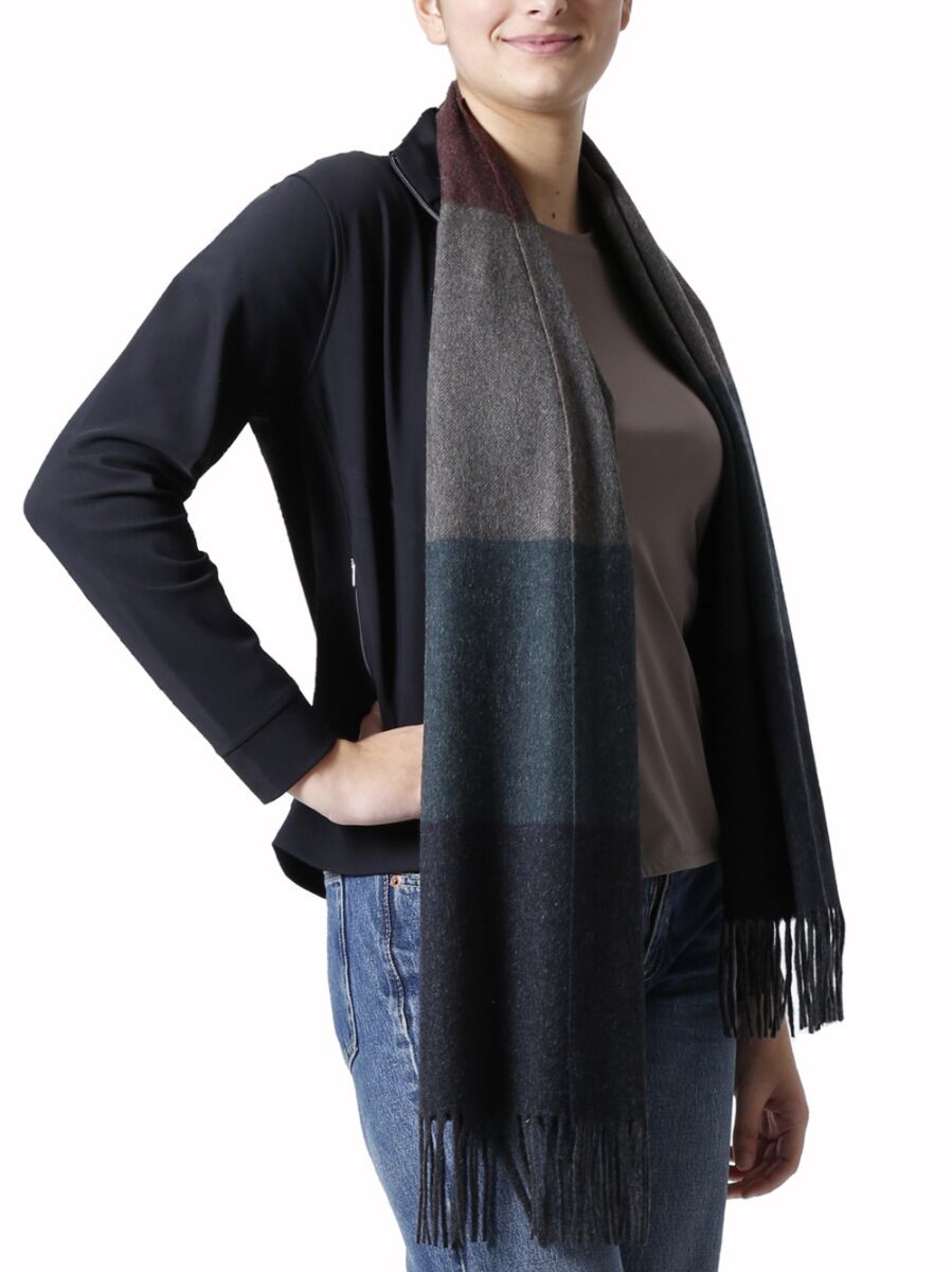 Sciarpa Cashmere Tortora Verde
