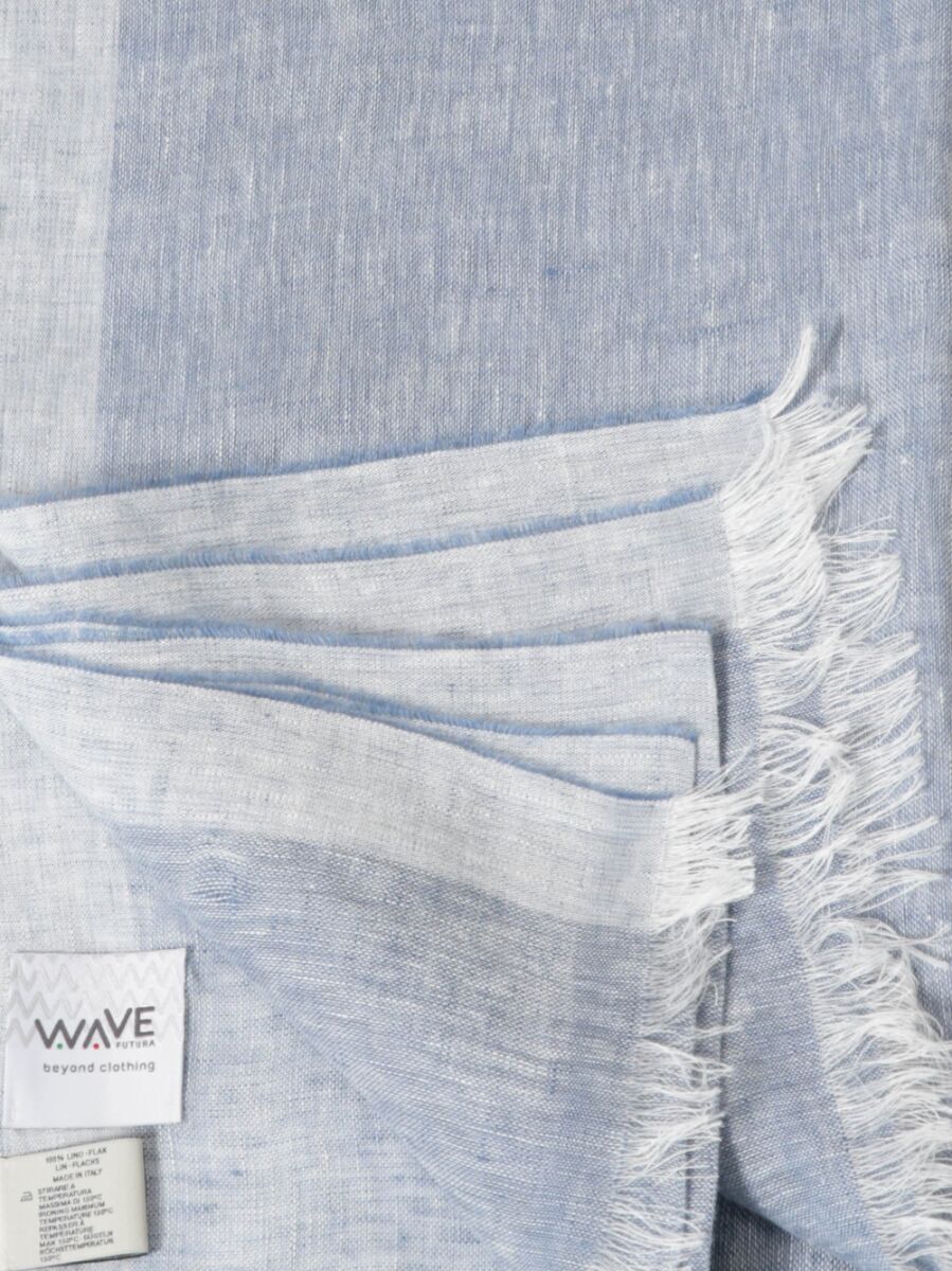 Linen stole - Sugar paper blue