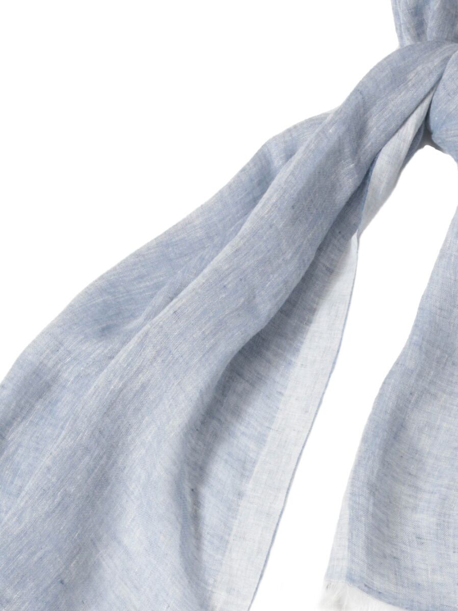 Linen stole - Sugar paper blue