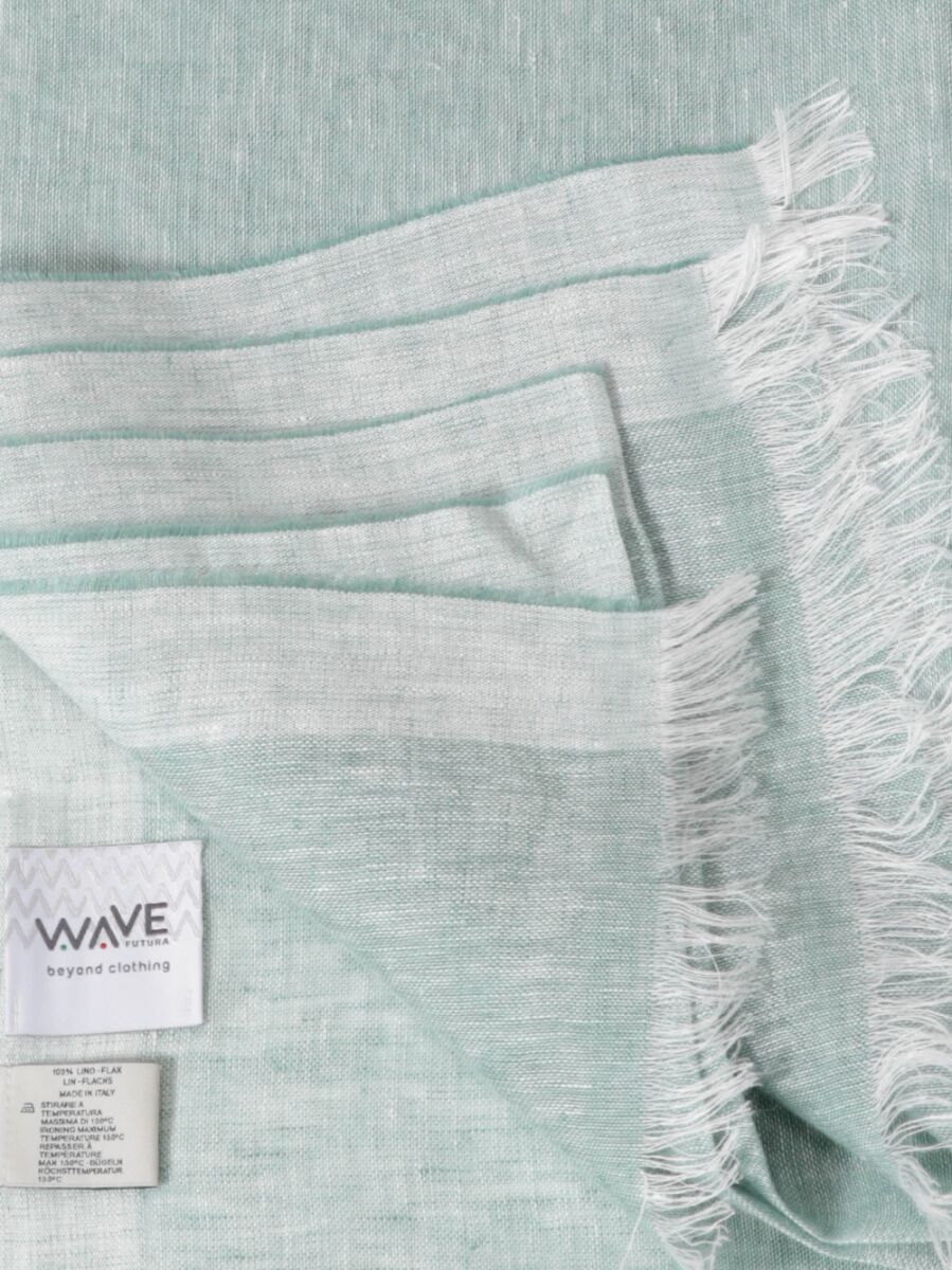 Linen stole - Teal