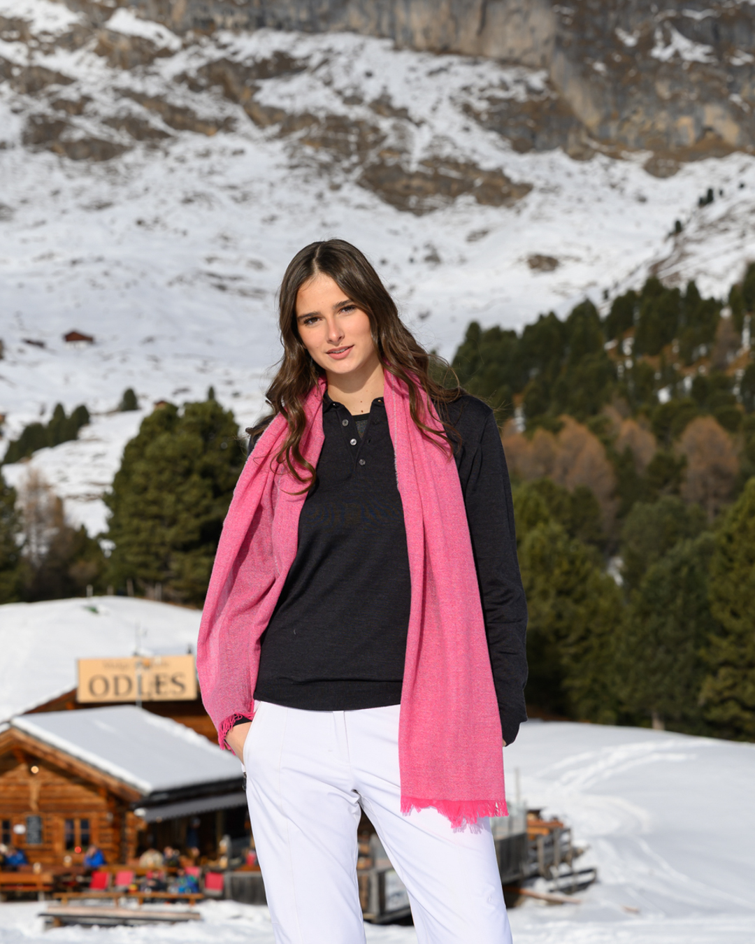 Wool Polo shirt Firenze and recycled cashmere scarf