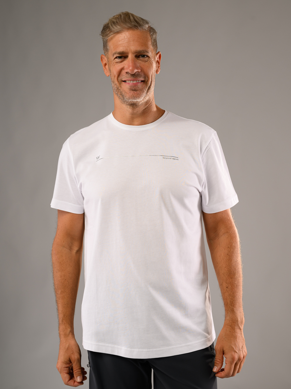 T-shirt uomo sport padel Shangai bianca