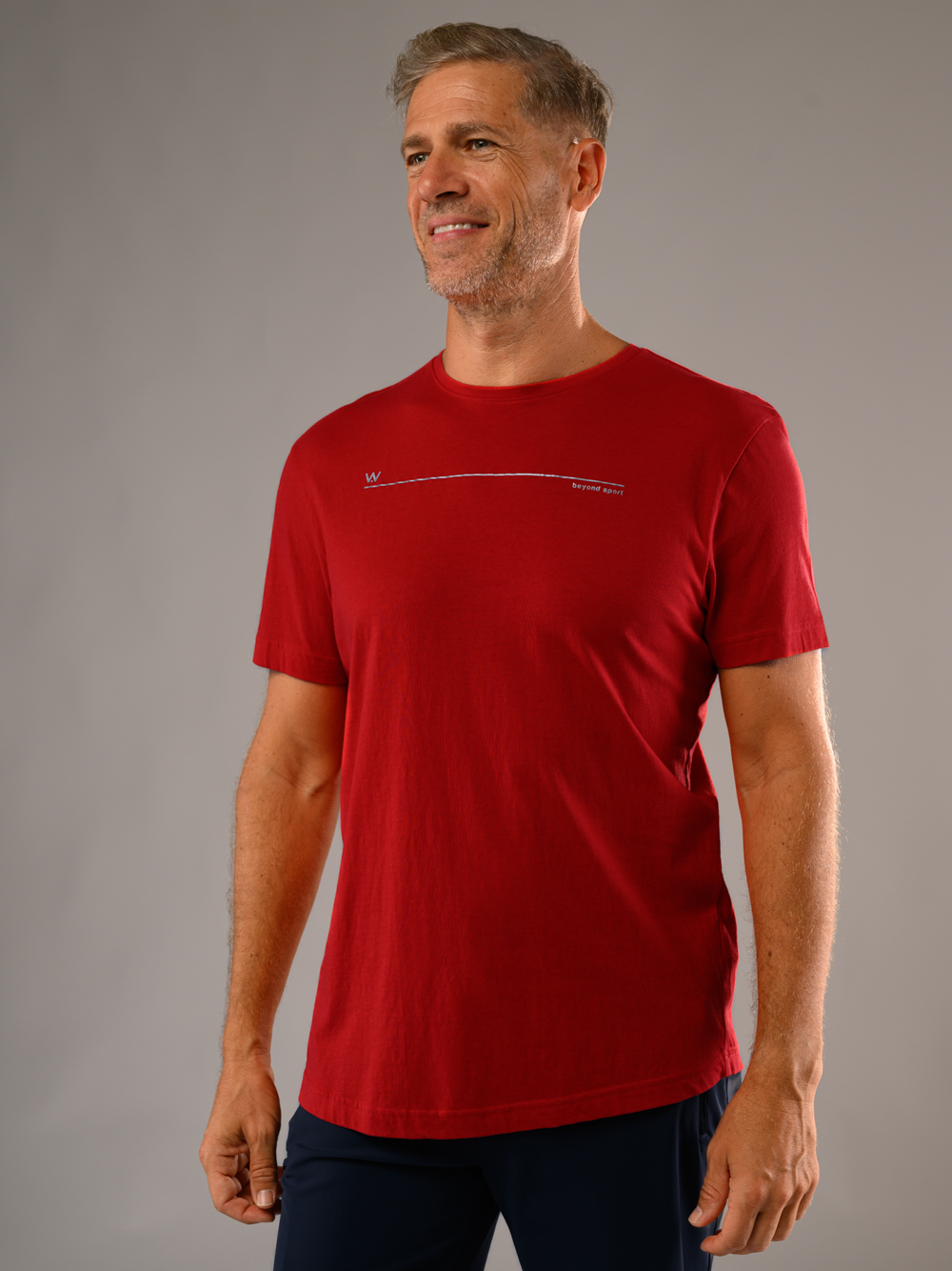 T-shirt uomo sport padel Shangai Rossa